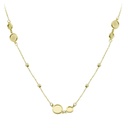 GARGANTILLA DISCOS Y BOLAS TALLADAS.