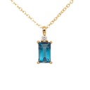 5x3MM LONDON BLUE TOPAZ NECKLACE.