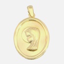 18MM OVAL VIRGIN MEDAL.