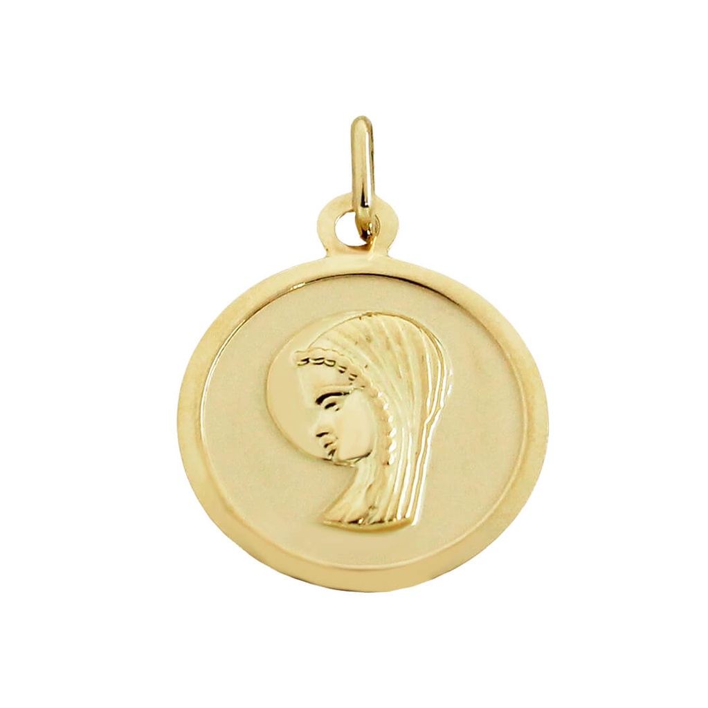 2MM ROUND VIRGIN MEDAL.