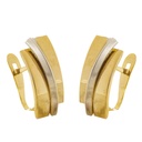 PENDIENTES BANDAS BICOLOR 15x6MM.CATALAN