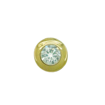 3MM CZ "CHATON" PENDANT.