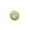 3MM CZ "CHATON" PENDANT.