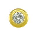 3MM CZ "CHATON" PENDANT.