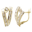 21MM CARRE CZ LEVERBACK EARRINGS.