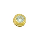 5MM CZ CHATON PENDANT.
