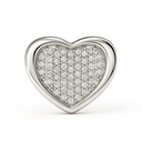 COLGANTE CORAZÓN 12x10MM 58 BRILLANTES 0.16 CT TW H-SI