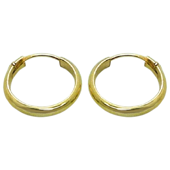 15x2MM HOOP EARRINGS.