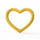 12MM PLAIN HEART  PENDANT.