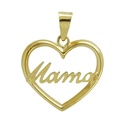 15MM "MUM" HEART PENDANT.