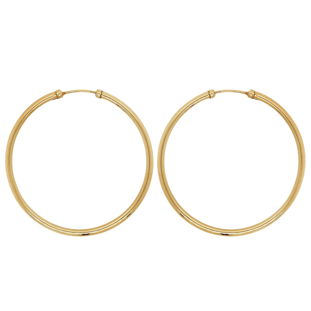 45x2MM ROUND TUBE EARRINGS