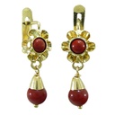 15MM CORAL REEF COLOR EARRINGS