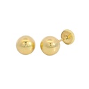 3MM BALL STUD EARRINGS.SCREW BACK.