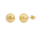 7MM BALL STUD EARRINGS.PUSH BACK