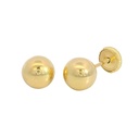 4MM BALL STUD EARRINGS.SCREW BACK.