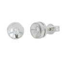 PENDIENTES CHATON 2.00MM BRILLANTES VS-H 0.06CT TW
