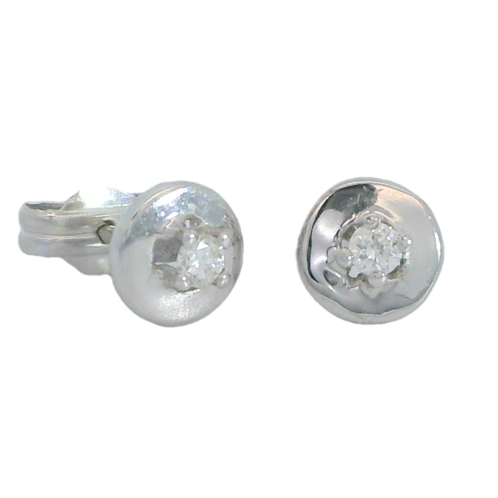 PENDIENTES CHATON BRILLANTES 3.20MM VS-H 0.12CT TW