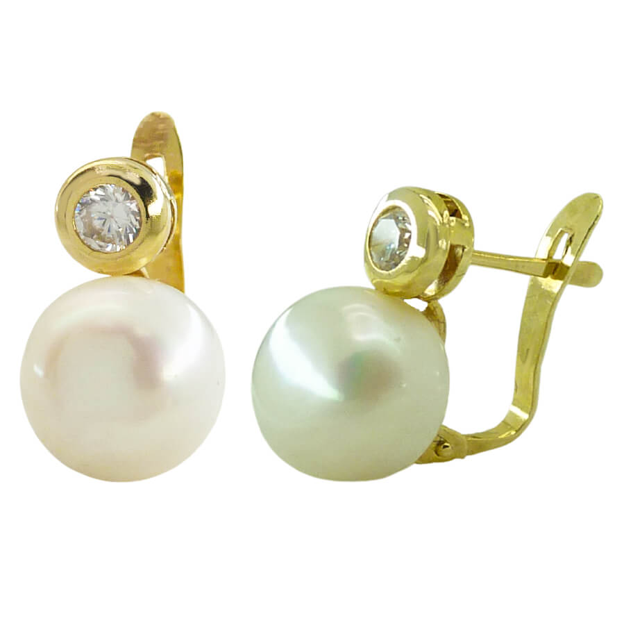 PENDIENTES CHATON 3MM Y PERLA BOTON 10MM.CATALAN