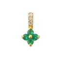 1.5MM NANO EMERALD AND 1MM DIAMONDS.H SI 0.02 CT TW 