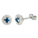 PENDIENTES CUAJO 2.5MM 20 BRILLANTES 1MM H-SI 0.10 CT