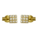 SQUARE STUD EARRINGS.