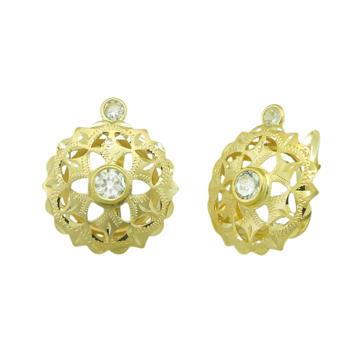 12M OPENWORK ROSETTE EARRINGS