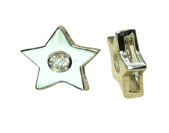 COLGANTE ESTRELLA BRILLANTES DE 2.00MM VS-H 0.03CT