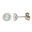 STUD DIAMOND EARRINGS. SI-H 0.07 CT TW 