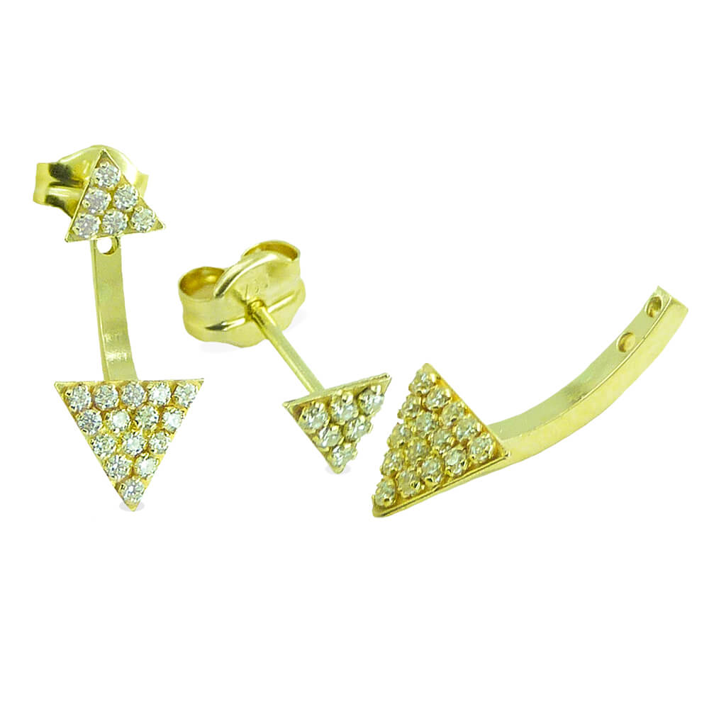 TRIANGLE REMOVABLE EARRINGS.