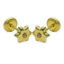 5'5MM STAR STUD EARRINGS.SCREW BACK.