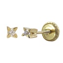 PENDIENTES GARRA CUCHILLA BRILLANTES DE 1.70MM.TORNILLO