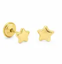 5.5MM STARS KID EARRINGS.SCREW BACK