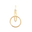 19MM ROUND PENDANT WITH CZ.