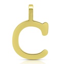 10MM INITIAL "C" PENDANT.10MM.
