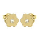 PENDIENTES MARGARITA 7MM CON CIRCONITA.PRESION.