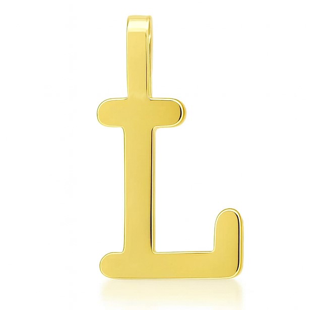COLGANTE LETRA "L" LISA 10MM