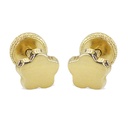 5MM FLOWER STUD EARRINGS.SCREW BACK.
