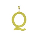INITIAL "Q"PENDANT.10MM.