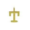 INITIAL "T" PENDANT.10MM.