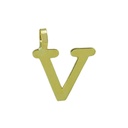 INITIAL "V" PENDANT.10MM.