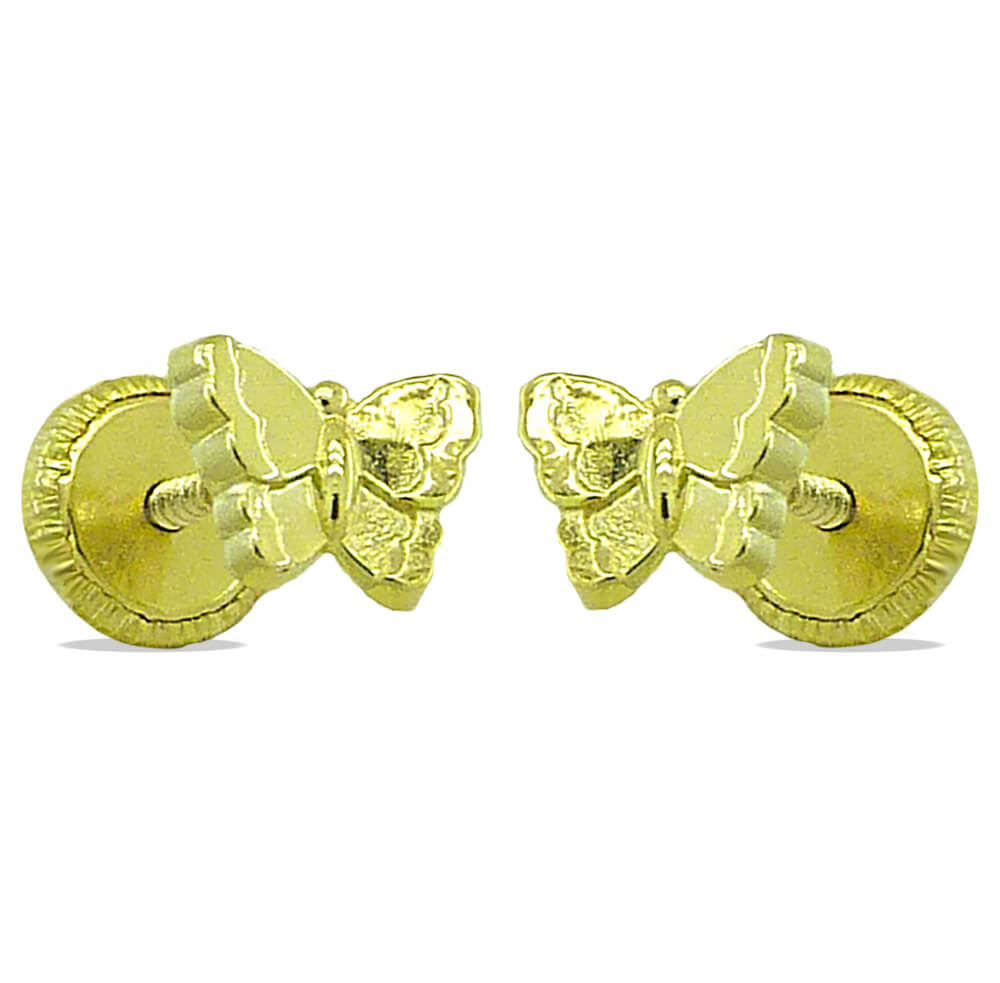 PENDIENTES MARIPOSA  6MM.TORNILLO