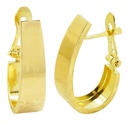 PENDIENTES MEDIO ARO 20x6MM.CIERRE CATALAN.
