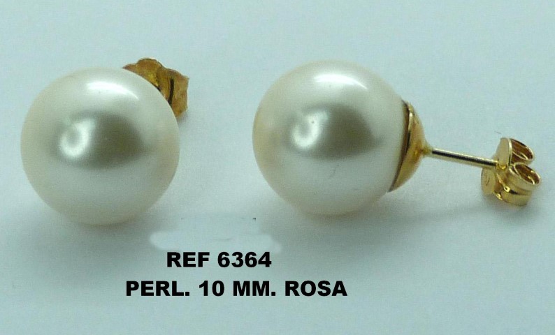 PEND.PERLA 10MM ROSA PRESION