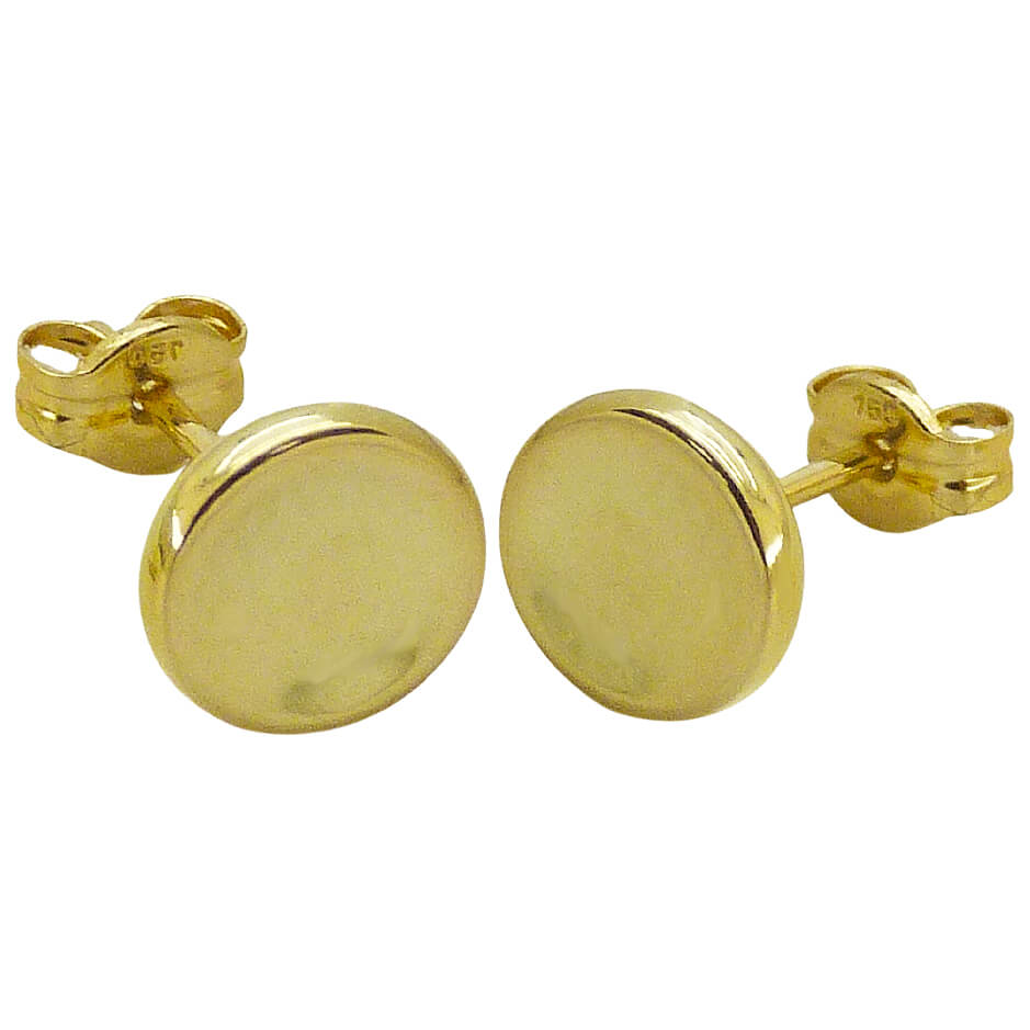 7MM ROUND STUD EARRINGS.PUSH BACK