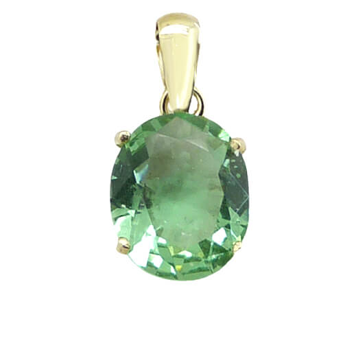 COLGANTE CIRCONITA OVAL 10x8MM COLOR PERIDOTO.