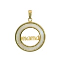 20MM MOTHER OF PEARL "MUM"PENDANT.