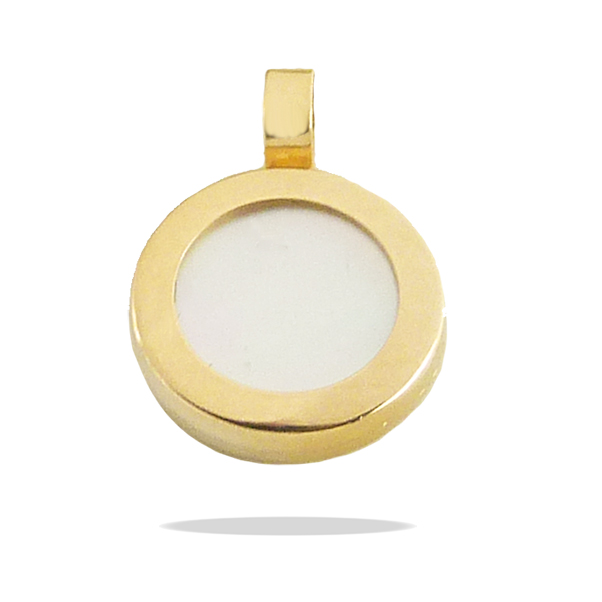 8MM MOTHER OF PEARL PENDANT.