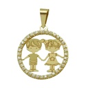15MM KIDS PENDANT WITH CZ.