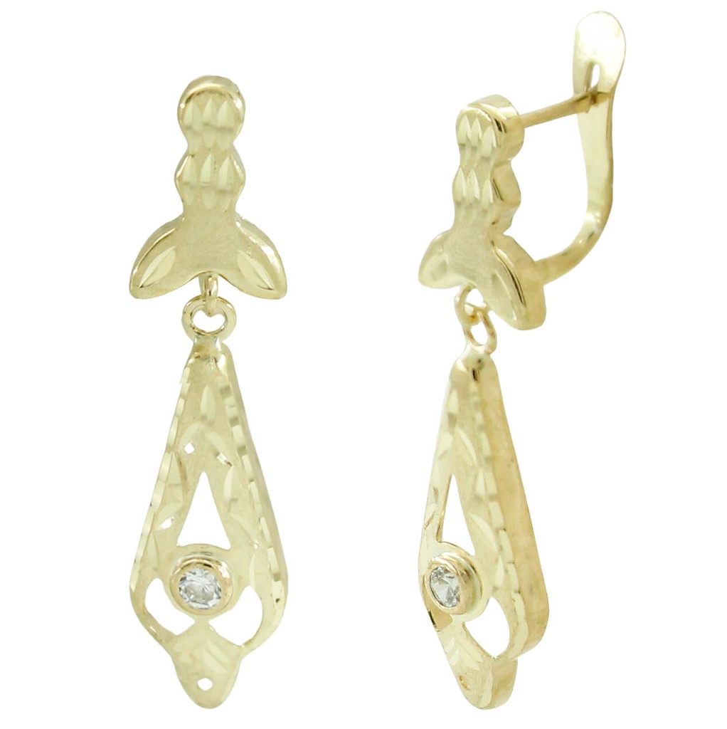 PENDIENTES CUBANA 30x7MM CON MOSCA.CATALAN.