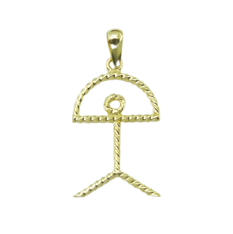 20x13MM "INDALO"SILHOUETTE PENDANT.